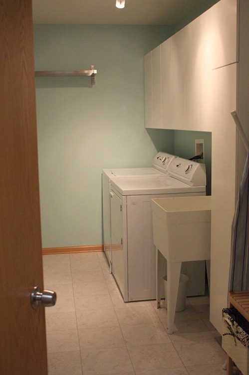 Remodelaholic | Laundry Redo with Cabinets and More
